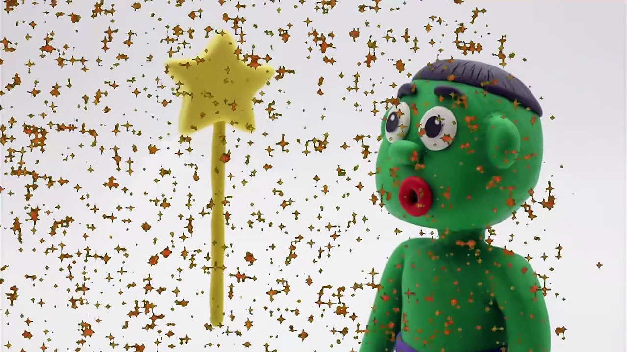 Hulk Bad Baby Play Car Break the head ❤ Superhero In Real Life Stop Motion Play Doh For Ki
