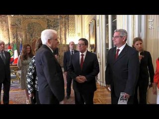 Video herunterladen: Roma - Mattarella incontra il Ministro delle Relazioni Estere di CUBA (23.06.17)