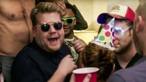 Seth Rogen Pairs Up With James Corden to Surprise L.A. Residents With Pizza | THR News