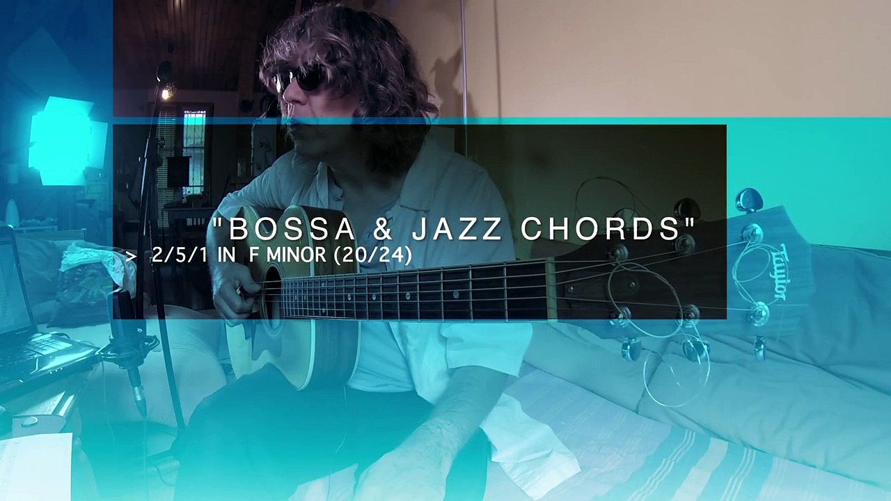 JAZZ / BOSSA CHORDS 2-5-1 IN F MINOR (20/24)