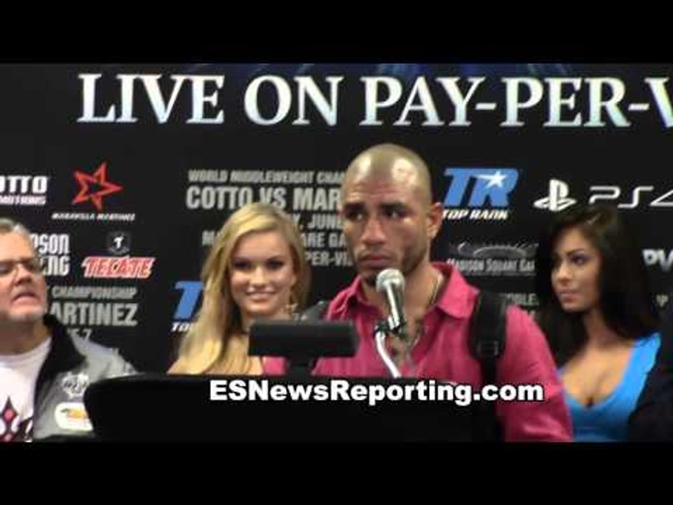 miguel cotto vs sergio martinez post fight press conference EsNews
