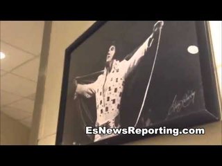 gennady golovkin in cotto  locker room day before martinez fight EsNews