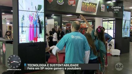 Feira em São Paulo reúne gamers e youtubers