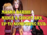 MASHA & THE BEAR BARBIE MIDGE & GIDGET ARE UP TO SOMETHING EVIL + ELSA SPIDERMAN Toys Kids Video