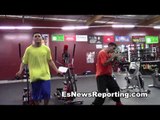 marcos maidana brother fabian maidana and damien soso working out EsNews