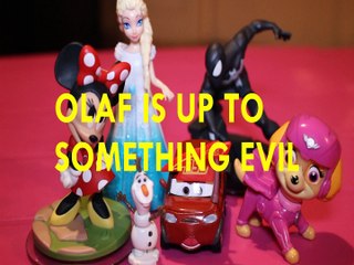OLAF IS UP TO SOMETHING EVIL + MINNIE MOUSE ELSA SKYE SPIDERMAN CAR 3 MARVEL DISNEY Toys Kids Video
