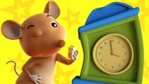 hickory dickory dock - nursery rhymes farmees - kids songs - 3d rhymes