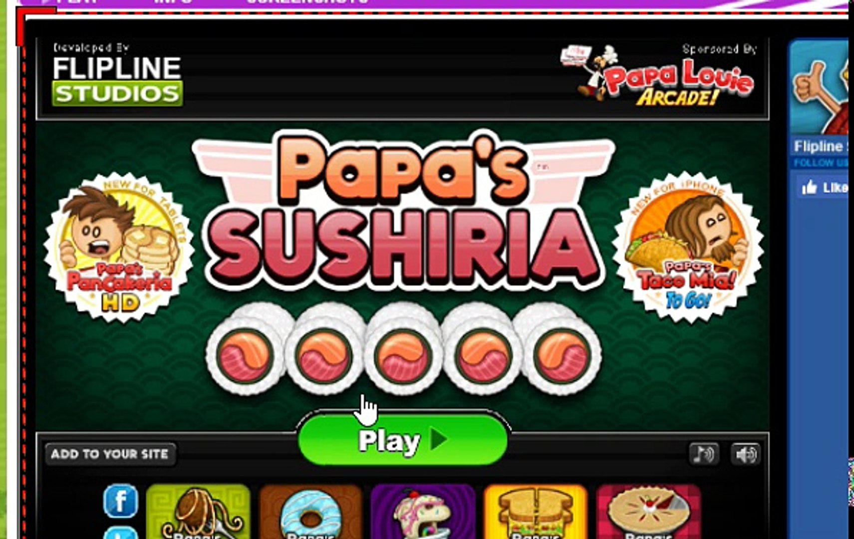 Lets Play Papas Sushiria Part 1 - papas games cool math games sushiria
