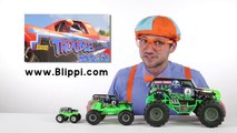 Monster Truck Toy and otideos for toddlers - 21 minutes with Bli