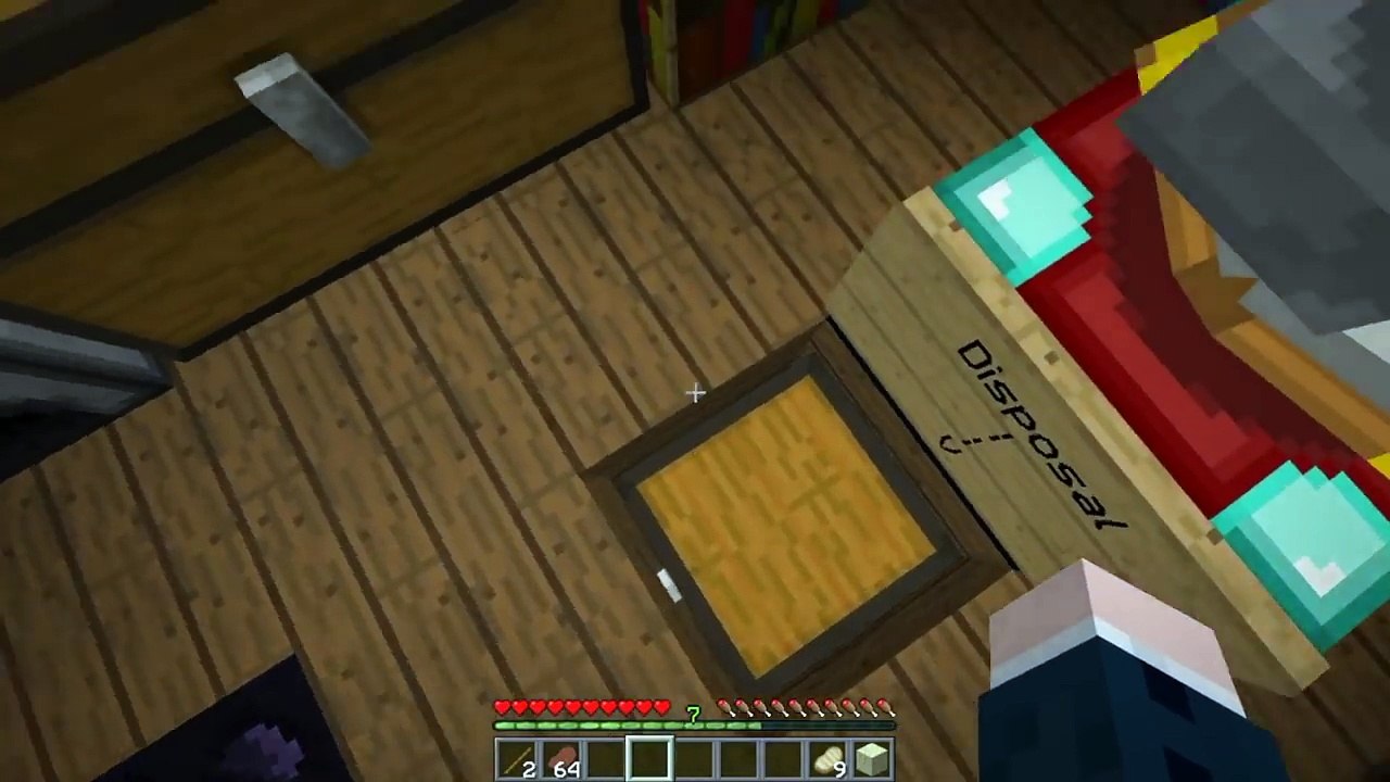 UNE MAISON REDSTONE AVEC PLEINS DE SECRETS BUNKER Minecraft