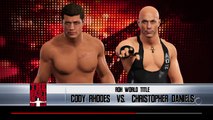 WWE 2K17 Simulation of Cody Rhodes wining The ROH World Title from Christopher Daniels at BITW (42)