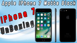 Apple I Phone 7 Matte Black Unboxing 2017