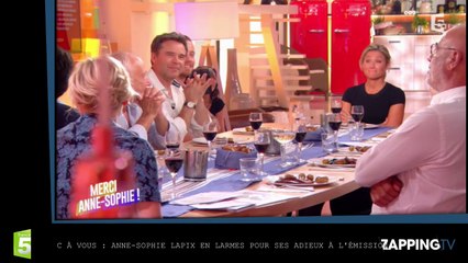 C à vous : Anne-Sophie Lapix en larmes pour ses adieux à l’émission