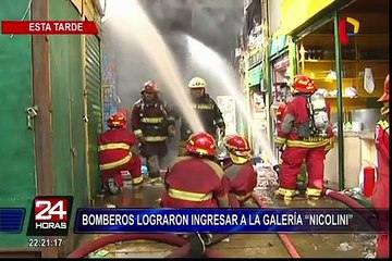 Download Video: Las Malvinas: bomberos lograron ingresar a galería “Nicolini”