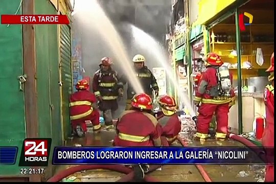 Las Malvinas: bomberos lograron ingresar a galería “Nicolini”