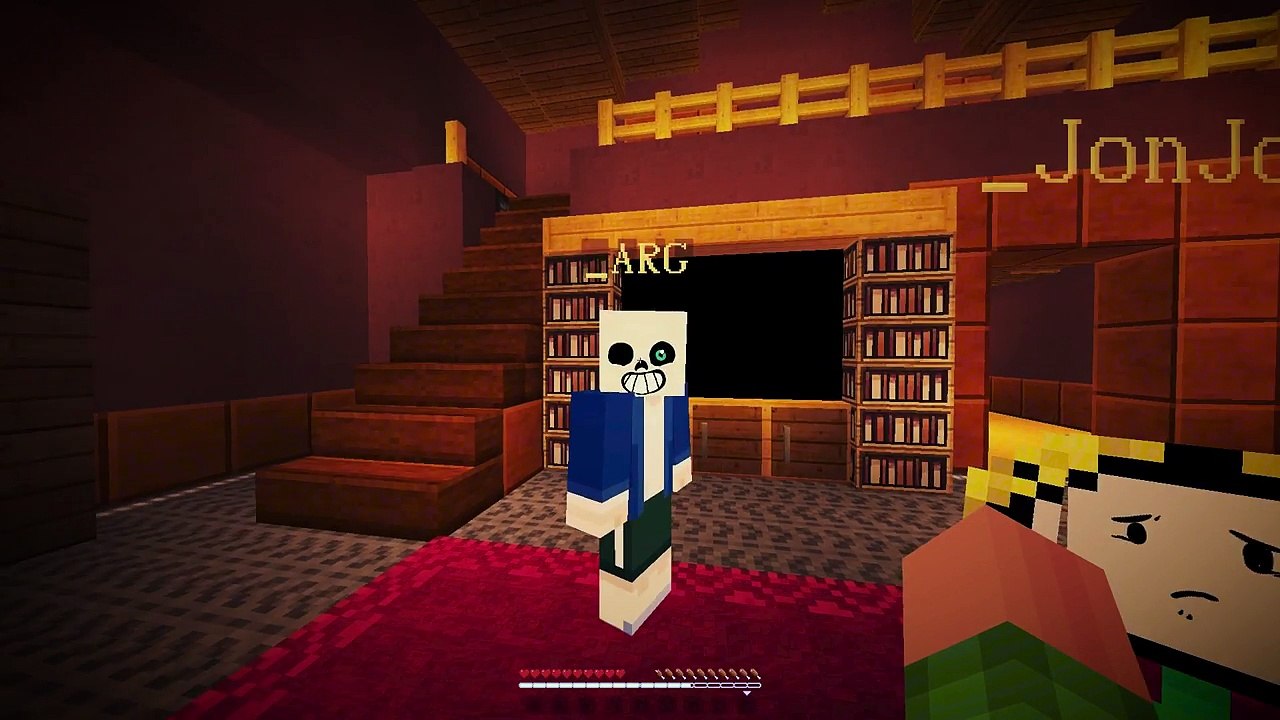 SANS Vs. GASTER! Minecraft GLITCHTALE! UNDERTALE AU (Minecraft Undertale Roleplay)