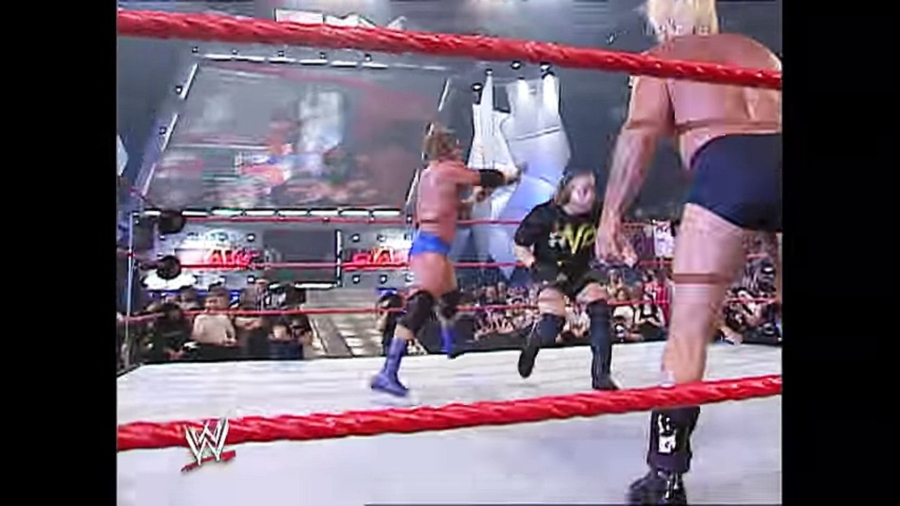 Kane unmasks and attacks Rob Van Dam- Raw, June 23, 2003
