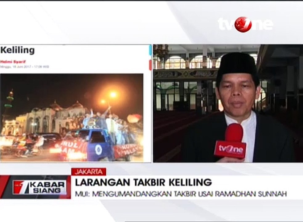 MUI Konvoi Takbir Boleh Asal Bisa Jaga Ketertiban