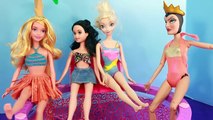 Frozen Disney Poison Apple Snow White Evil Queen Kidnap Barbie Dollhouse Princess Toys Par