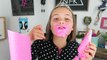 Princess Ava Giant Lipstick How to Make DIY Giant swim noodle lipstick kids cooking fun cr
