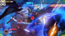 Overwatch BEST GENJI DEFLECTS | GENJI DEFLECTS ZARYA & MEI ULT PROCEEDS TO KILL ENTIRE ENE