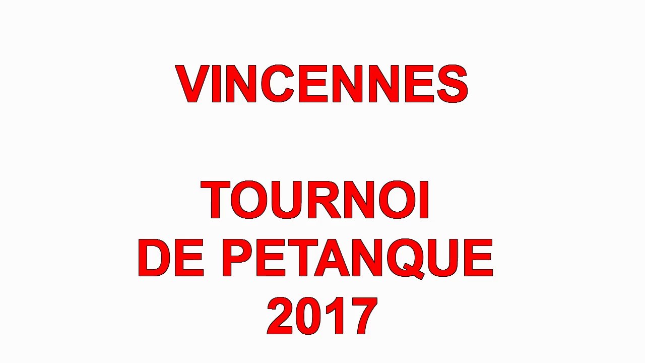 Tournoi de petanque 2017