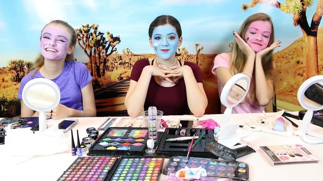 MY LITTLE PONY FACE PAINT CHALLENGE! With Jacy and Kacy! Rainbow Dash Pinkie Pie vs Twilig