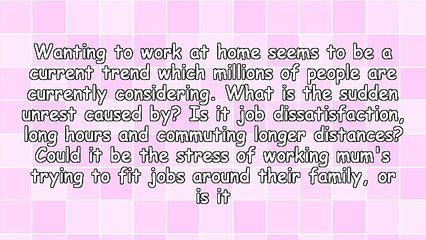 Develop Online Success and Work at Home