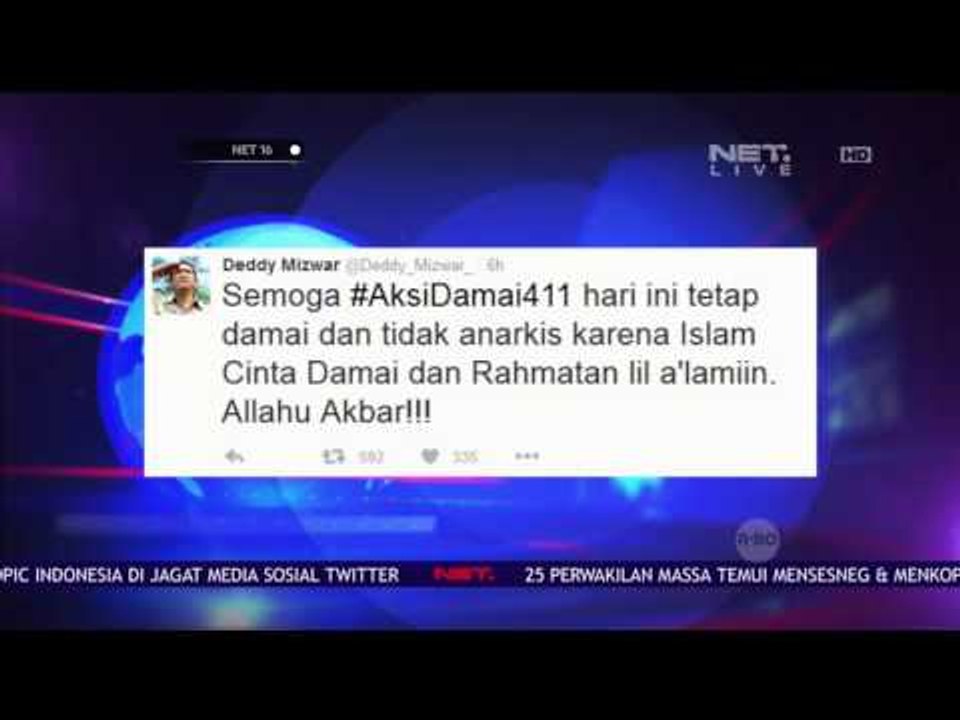 Aksi Damai Ikut Ramaikan Media Sosial - NET16