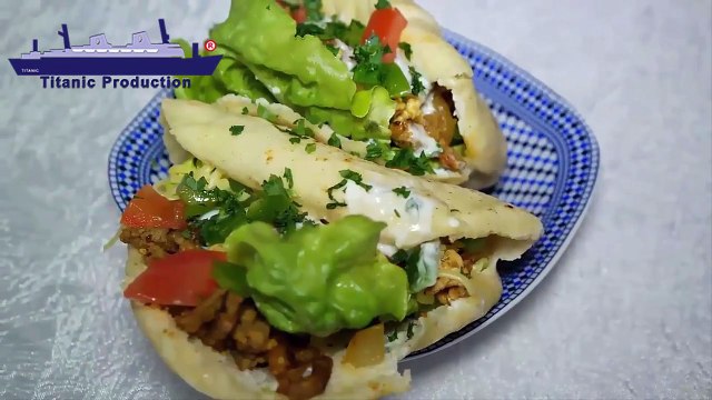 titanic production maroc شهيوات رمضان .. الخبز اللبناني معمر باللحم والجبن سندويتش ولا أروع