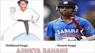 Indian Cricketer CHILDHOOD Picture with Present Face