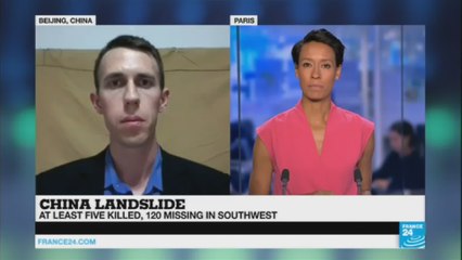 China landslide