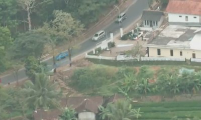 Menhub Pantau Arus Mudik di Nagreg dari Udara