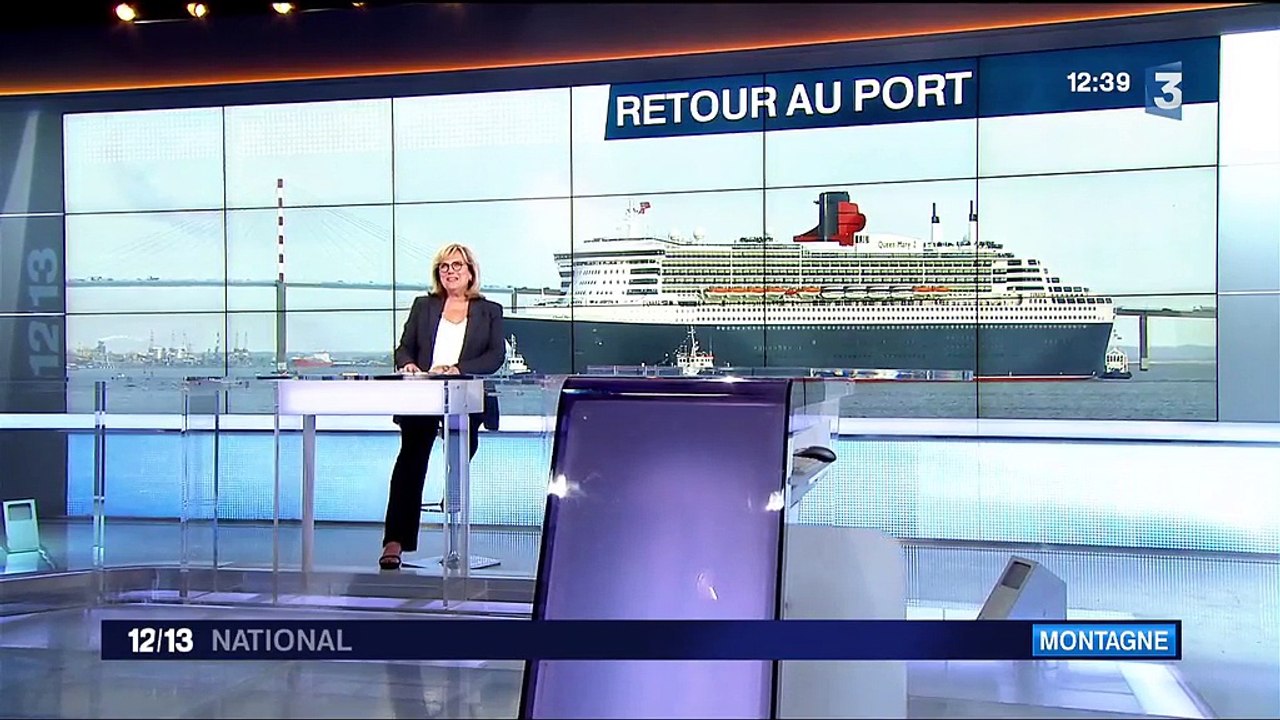 Saint-Nazaire : retour au port pour le Queen Ma...