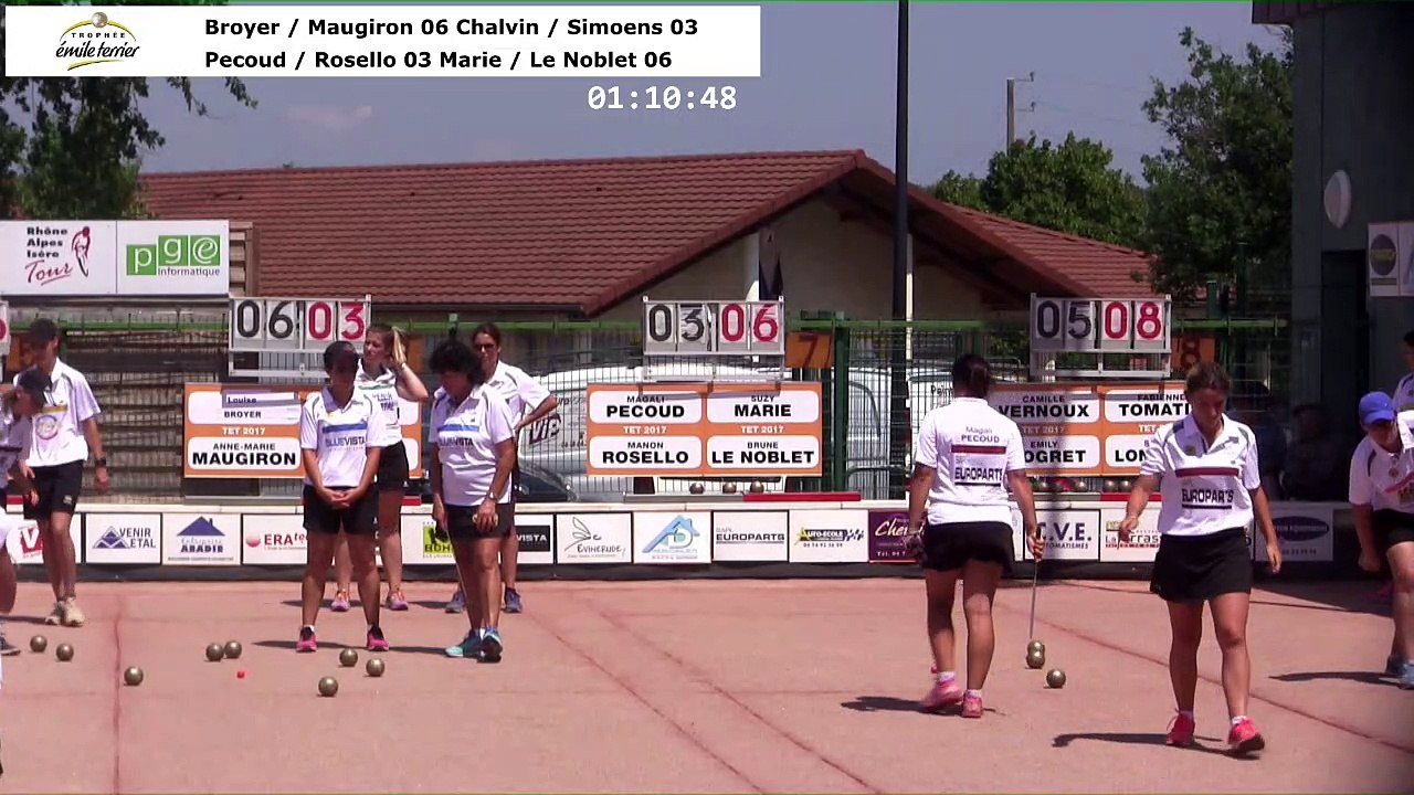 Secondes parties de poules, 12ème Trophée Charles Béraudier, Sport Boules, Satolas et Bonce 2017