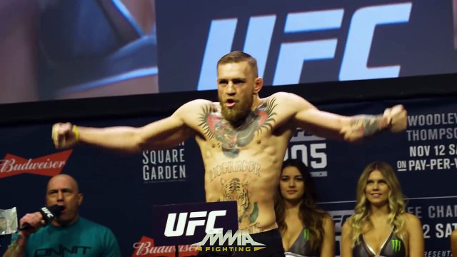 Conor McGregor vs. Eddie Alvarez UFC 205 Weigh-In Staredown