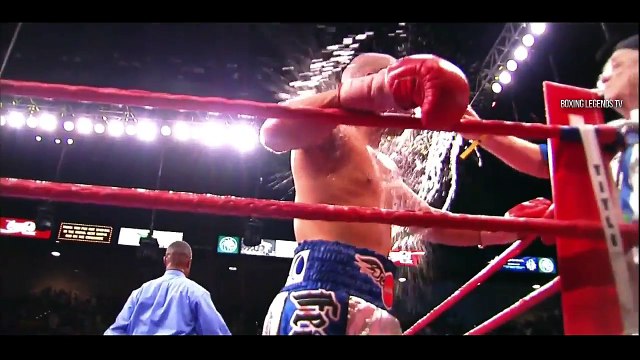 Le Boxeur Antonio Margarito chargé ses gants avec du plâtre dans son combat en 2008 contre Miguel cotto