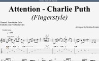 (Charlie Puth) Attention - Guitar Tab w/ Playing Video | Fingerstyle | Best Tab | HD 1080p