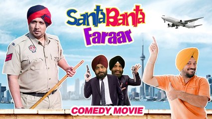 Santa Banta Farar (Full Movie) Part 1 - Gurpreet Ghuggi | Lakhwinder | Santa Banta | New Punjabi Comedy Movie 2017
