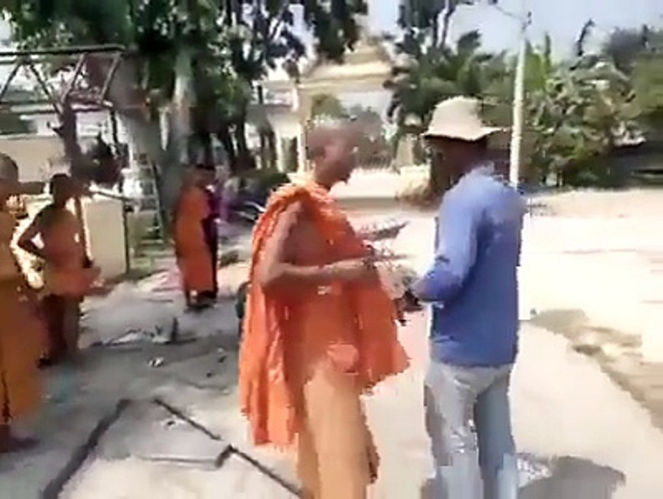 Buddhist Monks FIGHTING