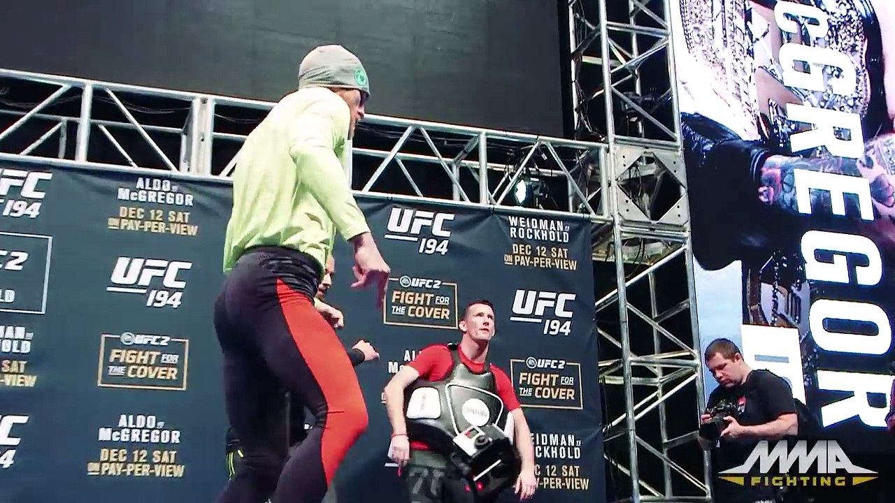 UFC 194- Conor McGregor Media Workout (Complete)