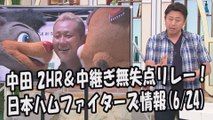 日本ハム 中田翔 2HR ＆中継ぎ無失点リレー！昨日の楽天戦 2017.6.24 日本ハムファイターズ情報 プロ野球