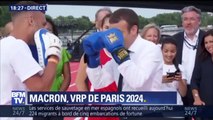 Quand Emmanuel Macron monte sur le ring pour défendre la candidature de Paris aux JO 2024