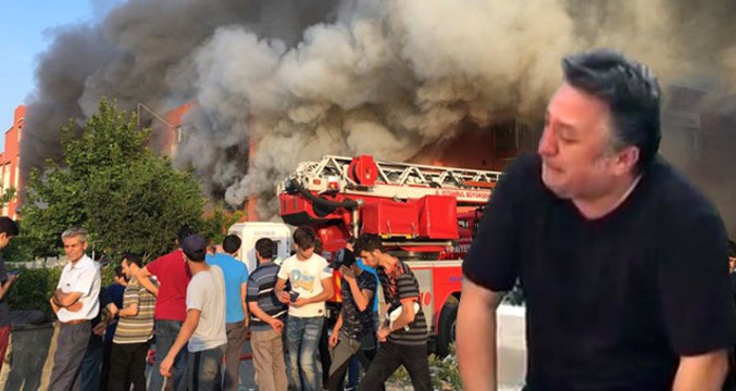 Mobilya Fabrikası Cayır Cayır Yandı, Vatandaşlar Film Gibi İzledi