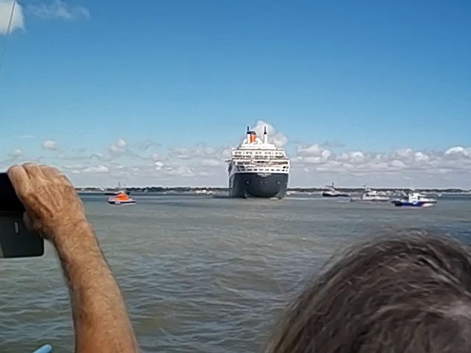 arrivée du Queen Mary 2 à Saint-Nazaire partie 1