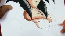 Drawing Goku SSJ4 - Super Saiyan 4