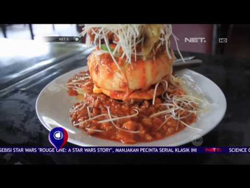 Rumah Burger Medan Sajikan Burger Jumbo Berlapis 4 - NET5