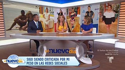 Con todo y expertos, Adamari López le da cara a las críticas de su peso.