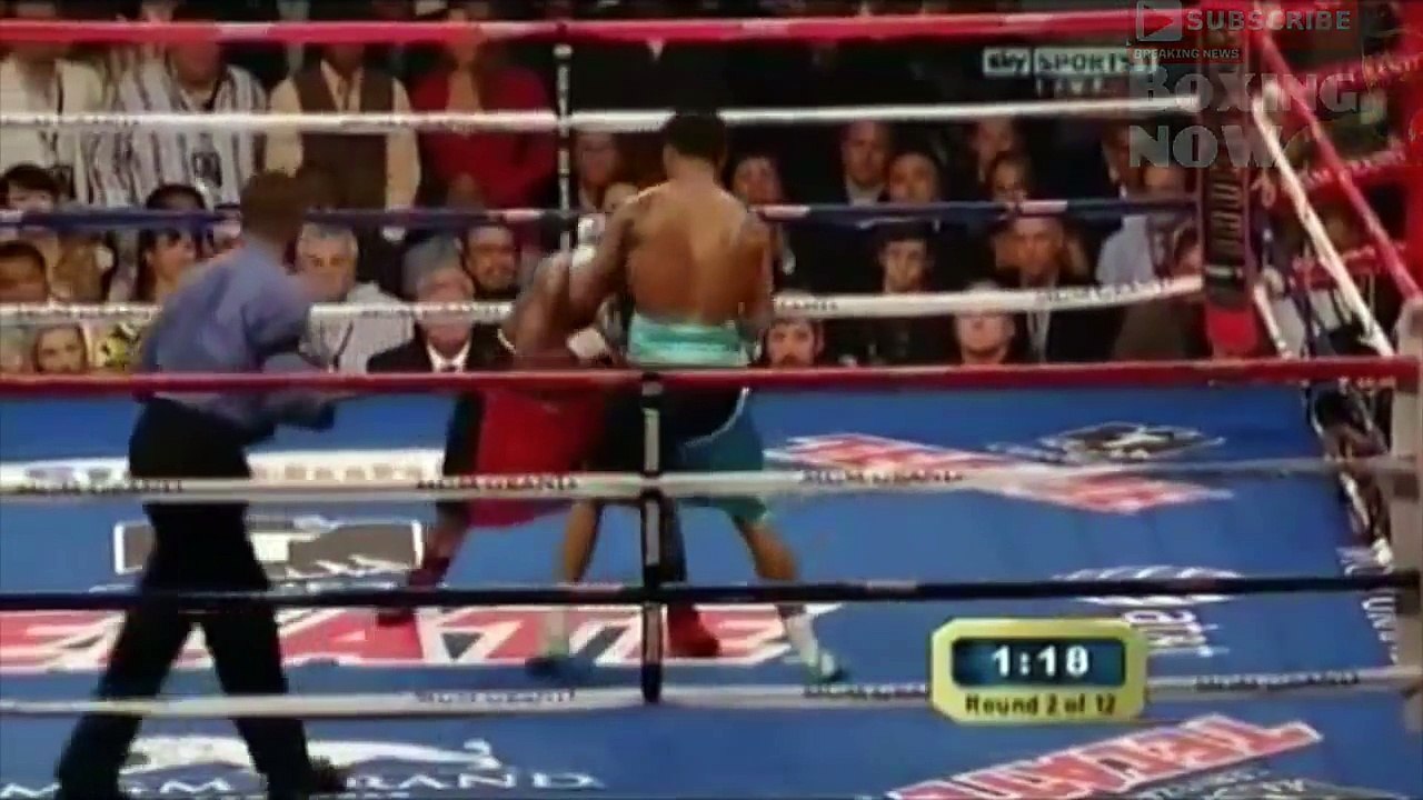 Floyd Mayweather Screams After Punch From Shane Mosley