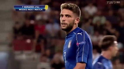 1-0 Federico Bernardeschi Goal HD - Italy U21 vs Germany U21 24.06.2017 - Euro U21 HD